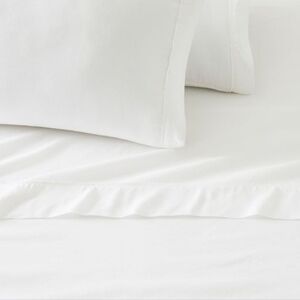 West Elm Signature TENCELtm Linen Sheet Set, King ,White, Retail Price $299.00US